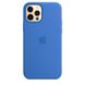 Чехол Silicone Case Full Protective (AA) для Apple iPhone 12 Pro Max (6.7") Синий / Capri Blue фото 1