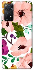 Чехол itsPrint Акварельные цветы для Xiaomi Redmi Note 11 Pro 4G/5G