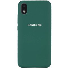 Чехол Silicone Cover Full Protective (AA) для Samsung Galaxy M01 Core / A01 Core Зеленый / Pine green