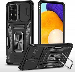 Ударостійкий чохол Camshield Army Ring для Samsung Galaxy A73 5G Чорний / Black