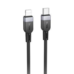 Дата кабель Hoco X109 Energy silicone Type-C to Lightning (1m) Black