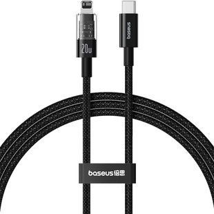 Дата кабель Baseus Gem Fast Charging Type-C to Lightning 20W (2m) (P10373001211-01) Cluster Black