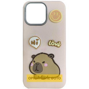Чехол TPU Leather Toys для Apple iPhone 17 Air (6.5") Capybara / Pink