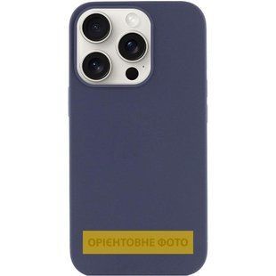 Чехол Silk (AA) NO LOGO with Magnetic Fit для Apple iPhone 17 (6.3") Темно-синий / Midnight blue