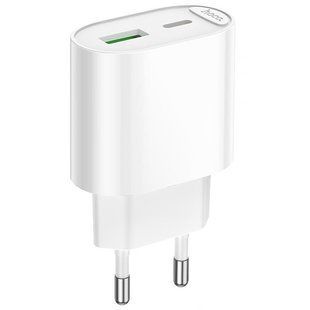 СЗУ Hoco C109A Fighter PD20W+QC3.0 (1USB-A/1C) White