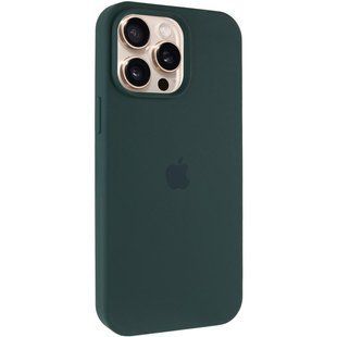 Чехол Silicone Case Full Protective (AA) для Apple iPhone 13 Pro (6.1") Зеленый / Forest green
