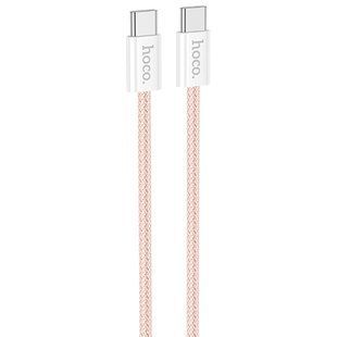 Дата кабель Hoco X104 Source 60W Type-C to Type-C (1m) Pink