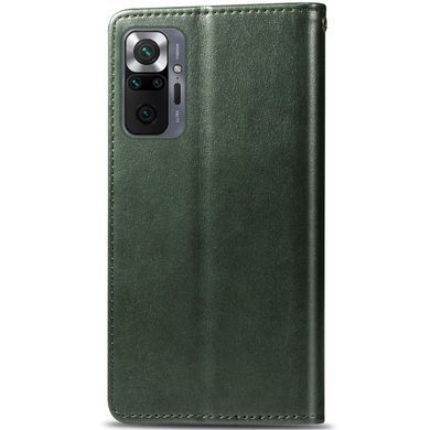 Шкіряний чохол-книжка GETMAN Gallant (PU) для Xiaomi Redmi Note 10 Pro / 10 Pro Max Зелений