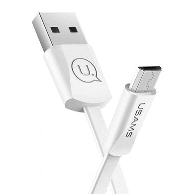 Дата кабель USAMS US-SJ201 USB to MicroUSB 2A (1.2m) Білий