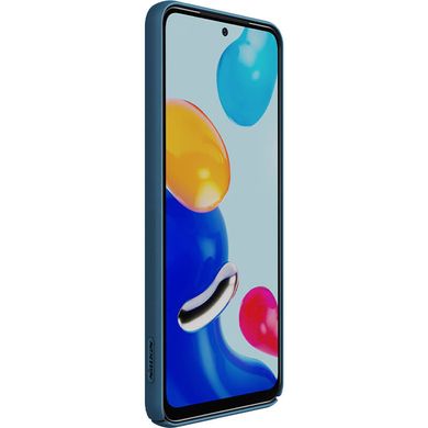 Карбонова накладка Nillkin Camshield (шторка на камеру) для Xiaomi Redmi Note 11S Синій / Blue