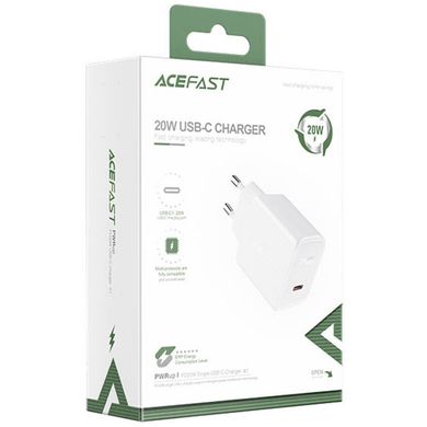 СЗУ Acefast A1 PD20W single USB-C White