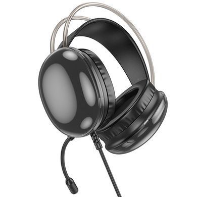 Уценка Накладные наушники Hoco W109 Plus Rich USB7.1 channel gaming (USB/2m) Поврежденная упаковка / Black