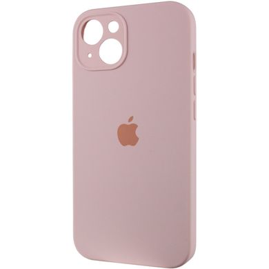 Чехол Silicone Case Full Camera Protective (AA) для Apple iPhone 15 Plus (6.7") Розовый / Chalk Pink
