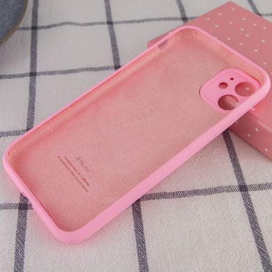 Чохол Silicone Case Full Camera Protective (AA) для Apple iPhone 12 (6.1") Рожевий / Light pink