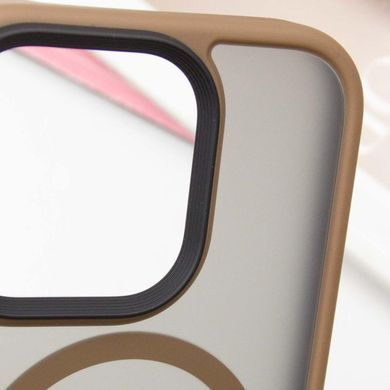 TPU+PC чохол Metal Buttons with Magnetic Fit для Apple iPhone 16 Pro (6.3") Золотий / Gold