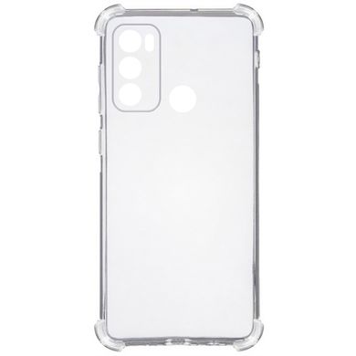 TPU чехол GETMAN Ease logo усиленные углы Full Camera для Motorola Moto G60 Бесцветный (прозрачный)