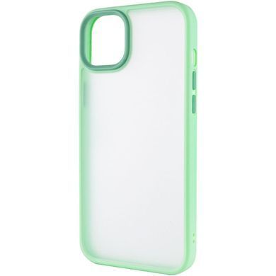 TPU+PC чехол Metal Buttons для Apple iPhone 14 / 13 (6.1") Мятный / Light Green