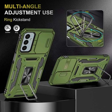 Ударопрочный чехол Camshield Army Ring для Samsung Galaxy M14 5G Оливковый / Army Green