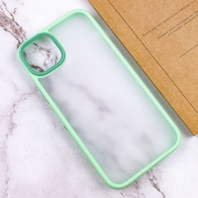 TPU+PC чехол Metal Buttons для Apple iPhone 14 / 13 (6.1") Мятный / Light Green