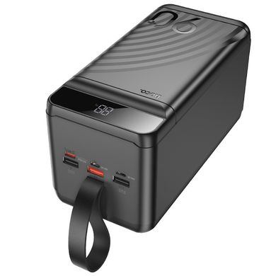 Портативное зарядное устройство Power Bank Hoco J123D Element 22.5W+PD20W 90000 mAh Black