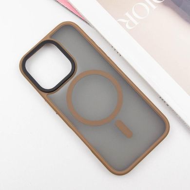 TPU+PC чохол Metal Buttons with Magnetic Fit для Apple iPhone 16 Pro (6.3") Золотий / Gold