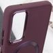 TPU чехол Bonbon Metal Style with MagSafe для Samsung Galaxy S22 Бордовый / Plum фото 5