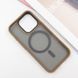 TPU+PC чохол Metal Buttons with Magnetic Fit для Apple iPhone 16 Pro (6.3") Золотий / Gold фото 3