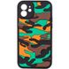 Чехол TPU+PC Army Collection для Apple iPhone 12 (6.1") Коричневый