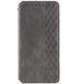 Кожаный чехол-книжка GETMAN Cubic (PU) для Motorola Moto G86 5G Серый