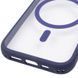 Чохол TPU+PC GETMAN Moon Clear with MagSafe для Apple iPhone 17 (6.3") Blue фото 5