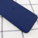 Чехол Silicone Case Square Full Camera Protective (AA) для Apple iPhone 11 Pro Max (6.5") Темно-синий / Midnight blue фото 2