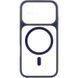 Чохол TPU+PC GETMAN Moon Clear with MagSafe для Apple iPhone 17 (6.3") Blue фото 2