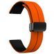 Силиконовый ремешок Classy для Smart Watch 20mm Orange / Black фото 2
