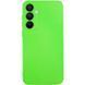 Чохол TPU GETMAN Liquid Silk Full Camera для Samsung Galaxy S24+ Салатовий / Neon Green