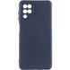 Чехол TPU GETMAN Liquid Silk Full Camera для Samsung Galaxy A12 Синий / Midnight Blue