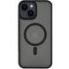 TPU+PC чохол Metal Buttons with MagSafe для Apple iPhone 14 (6.1") Чорний фото 1