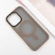 TPU+PC чохол Metal Buttons with Magnetic Fit для Apple iPhone 16 Pro (6.3") Золотий / Gold фото 2
