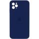 Чехол Silicone Case Square Full Camera Protective (AA) для Apple iPhone 11 Pro Max (6.5") Темно-синий / Midnight blue фото 1