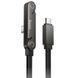 Дата кабель Hoco U150 Exquisite side plug and stand Type-C to Type-C 60W (1.2m) Black фото 1