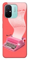 Чехол itsPrint Розовая печатная машинка для Xiaomi Redmi 12C