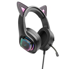 Уцінка Накладні навушники Hoco W107 Cute cat Пошкоджена упаковка / Phantom Cat