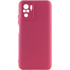 Чохол Silicone Cover Full Camera without Logo (A) для Xiaomi Redmi Note 10 / Note 10s Бордовий / Marsala