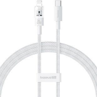 Дата кабель Baseus Gem Fast Charging Type-C to Lightning 20W (2m) (P10373001211-01) Moon White