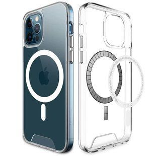 Чехол TPU Space Case with Magnetic Fit для Apple iPhone 15 Pro Max (6.7") Прозрачный