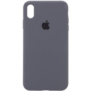 Чехол Silicone Case Full Protective (AA) для Apple iPhone XR (6.1") Серый / Dark Grey