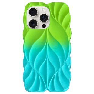 TPU чехол Leaf для Apple iPhone 16 Pro Max (6.9") Green / Aqua