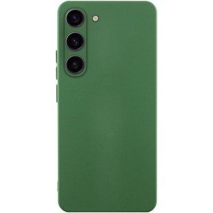 Чохол TPU GETMAN Liquid Silk Full Camera для Samsung Galaxy S23 Зелений / Dark green