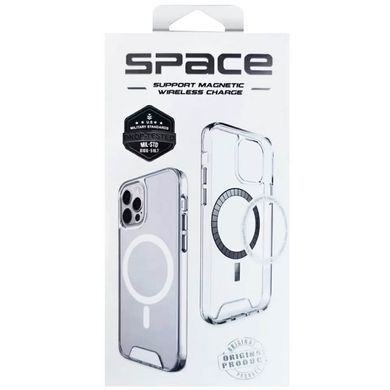 Чехол TPU Space Case with Magnetic Fit для Apple iPhone 15 Pro Max (6.7") Прозрачный