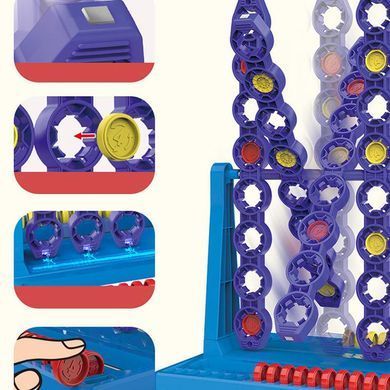 Настольная интерактивная игра Ummi 22048 Line Up Spin 4 Blue