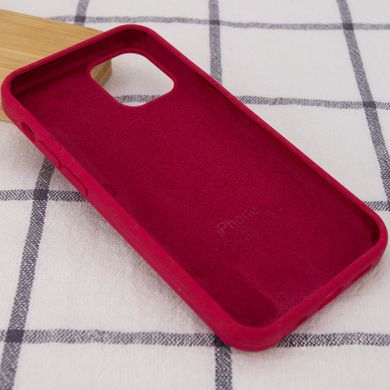 Чохол Silicone Case Full Protective (AA) для Apple iPhone 12 Pro Max (6.7") Червоний / Rose Red